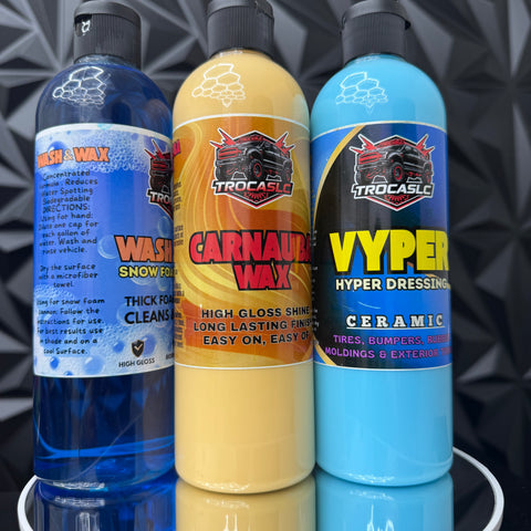 CARNAUBA WAX   + WASH & WAX + HIPER DRESSING