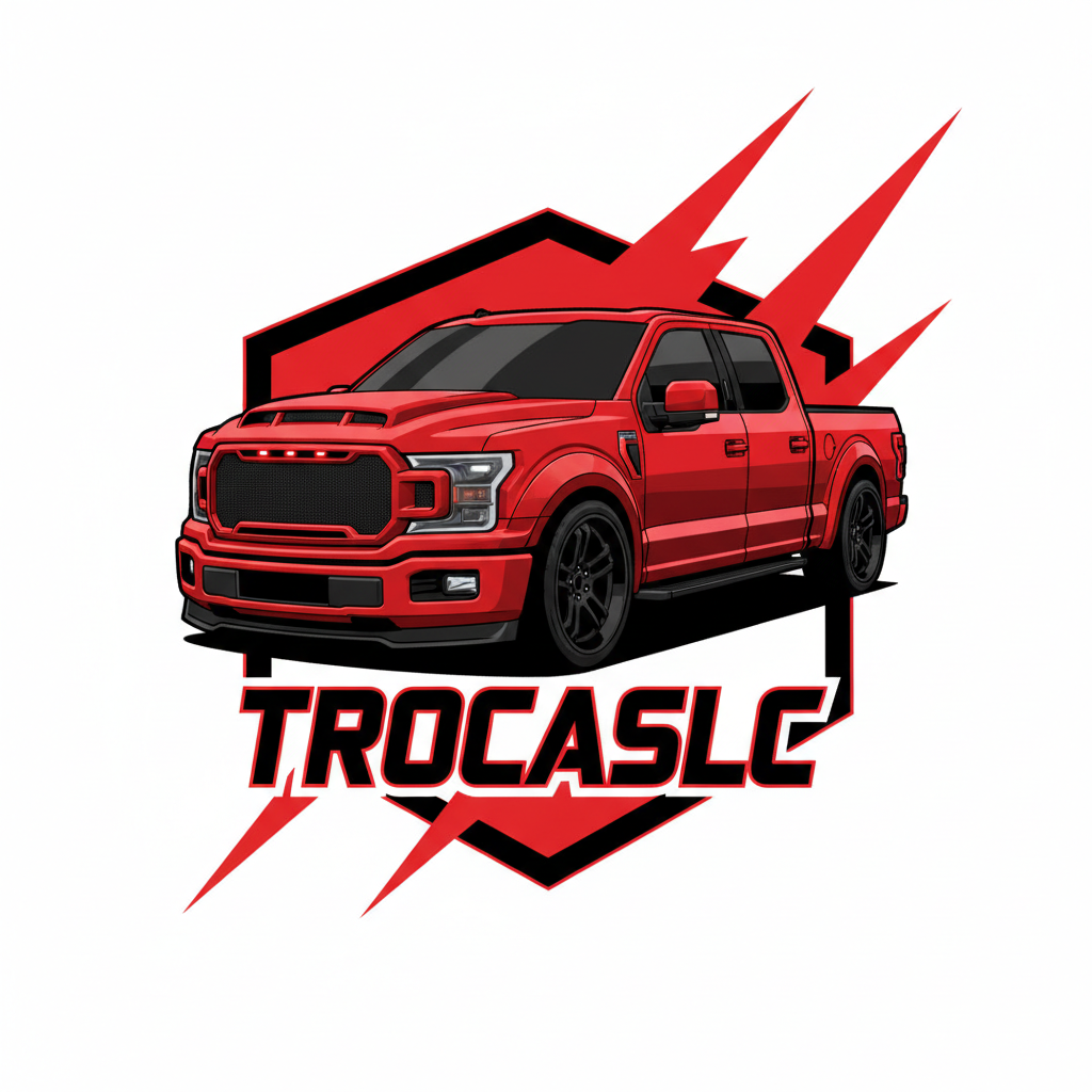 Logo TROCASLC con troca agresiva